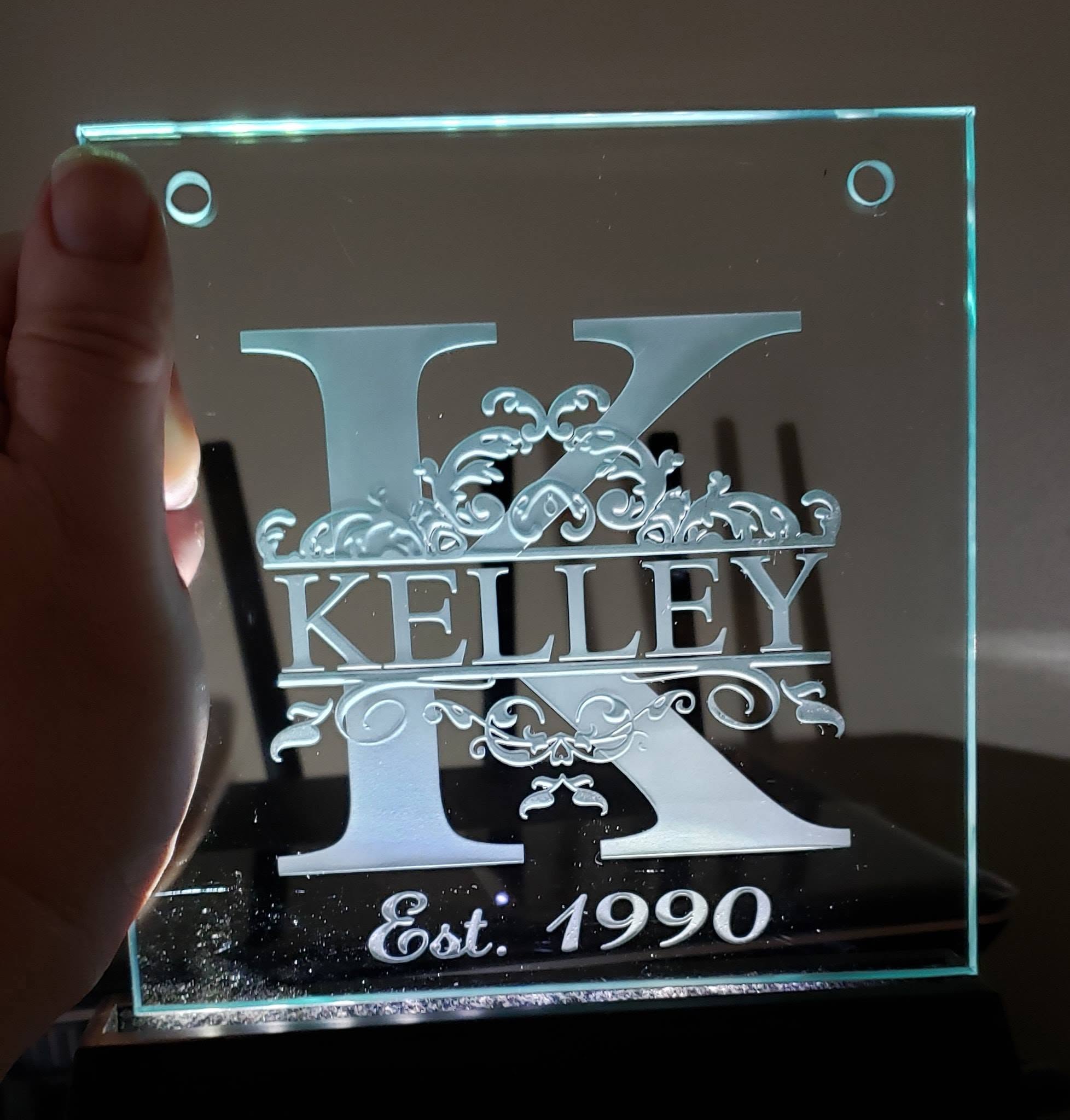 Glass etching collection